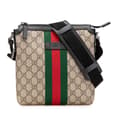 Miniatyrbillede 1 af 10: Pre-owned Gucci GG Supreme Web Crossbody Brown