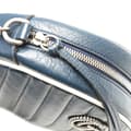 Miniatyrbillede 9 af 10: Pre-owned Gucci Mini GG Marmont Matelasse Leather Torchon Round Crossbody Blue