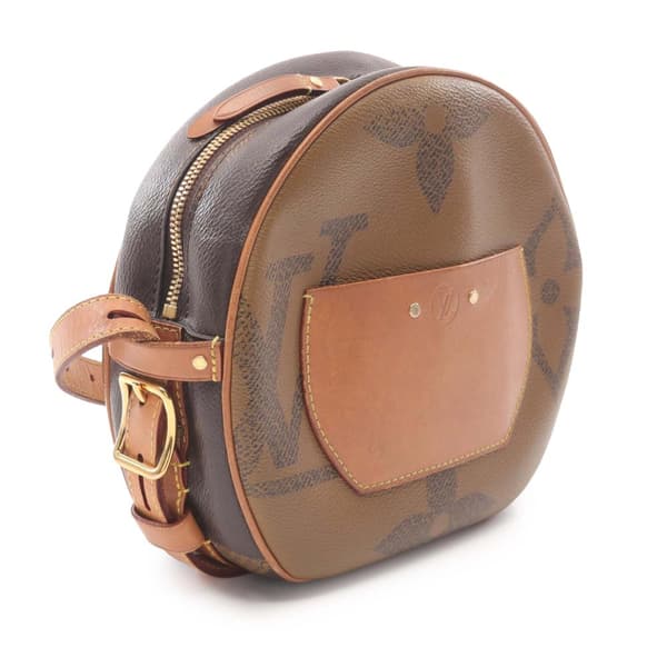 Pre-owned Louis Vuitton Monogram Giant Reverse Boite Chapeau Souple Brown