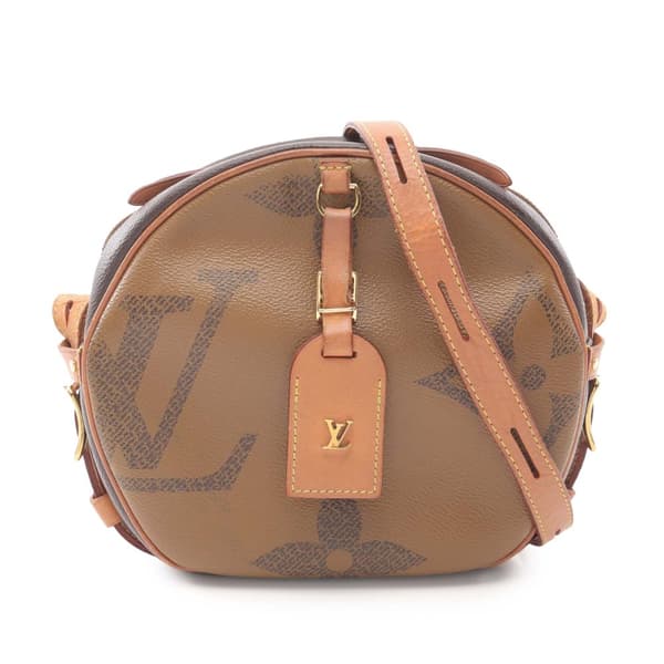 Pre-owned Louis Vuitton Monogram Giant Reverse Boite Chapeau Souple Brown