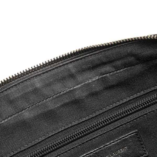 Pre-owned Saint Laurent Small Nylon Camp Camera Bag Black