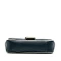 Miniatyrbillede 3 af 10: Pre-owned Gucci Small GG Marmont Matelasse Leather Torchon Flap Crossbody Blue