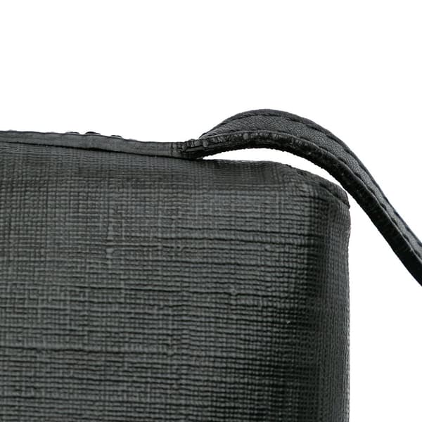 Pre-owned Fendi Zucchino Spalmati Crossbody Black