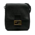 Miniatyrbild 1 av 10: Pre-owned Fendi Zucchino Spalmati Crossbody Black