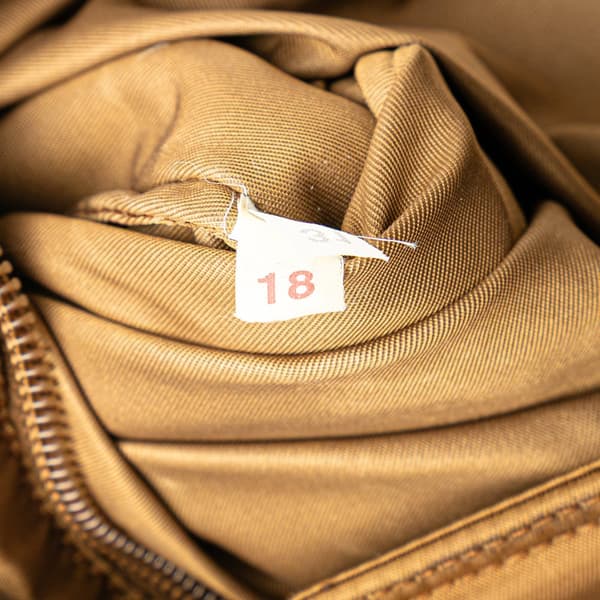 Pre-owned Prada Tessuto Zip Top Crossbody Brown