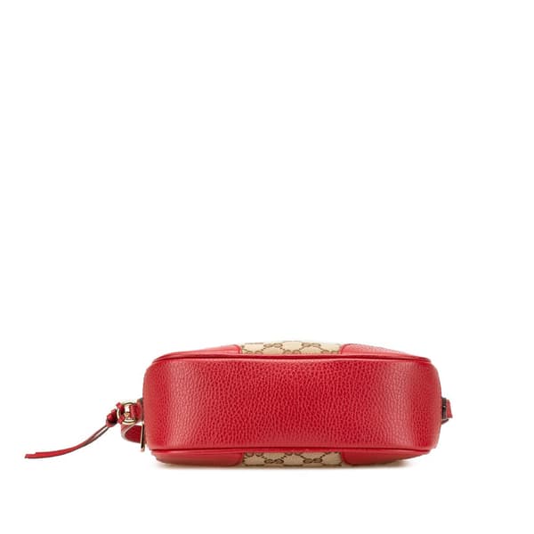 Pre-owned Gucci GG Canvas Bree Crossbody Brown
