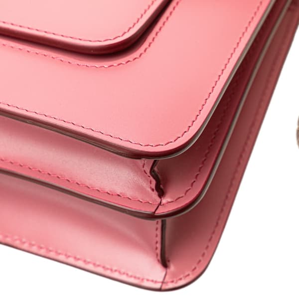 Pre-owned Bvlgari Leather Serpenti Forever Crossbody Pink