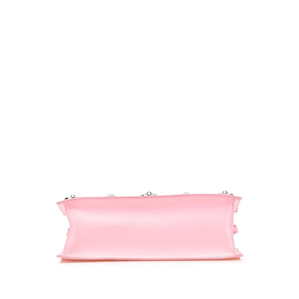 Pre-owned Versace Studded Leather Crossbody Pink