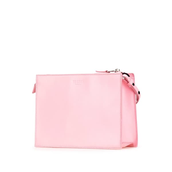 Pre-owned Versace Studded Leather Crossbody Pink