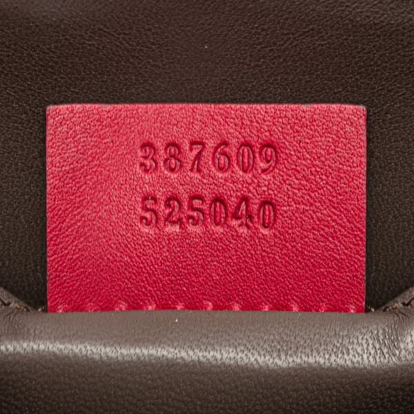 Pre-owned Gucci Small Polished Calfskin Interlocking G Dollar Crossbody Red