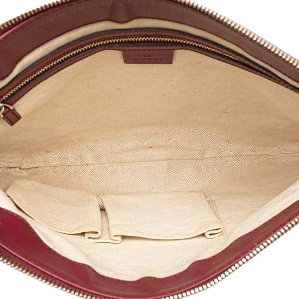 Pre-owned Gucci GG Canvas Mayfair Crossbody Brown