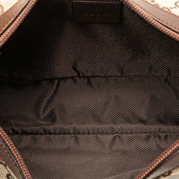 Pre-owned Gucci GG Canvas Crossbody Brown