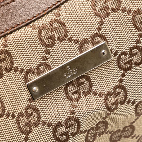 Pre-owned Gucci GG Canvas Crossbody Brown