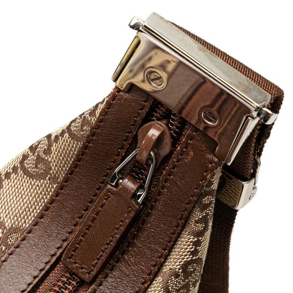 Pre-owned Gucci GG Canvas Crossbody Brown
