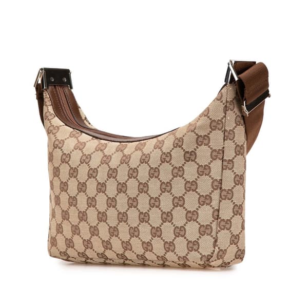 Pre-owned Gucci GG Canvas Crossbody Brown