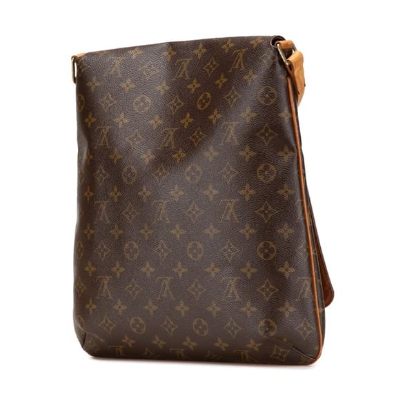 Pre-owned Louis Vuitton Monogram Musette Salsa GM Brown