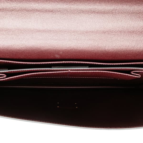Pre-owned Louis Vuitton Taiga Moskova Briefcase Red