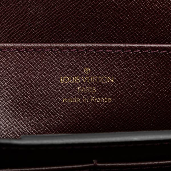 Pre-owned Louis Vuitton Taiga Moskova Briefcase Red