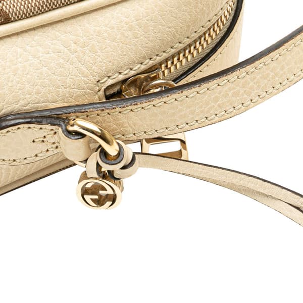 Pre-owned Gucci GG Canvas Bree Crossbody Brown