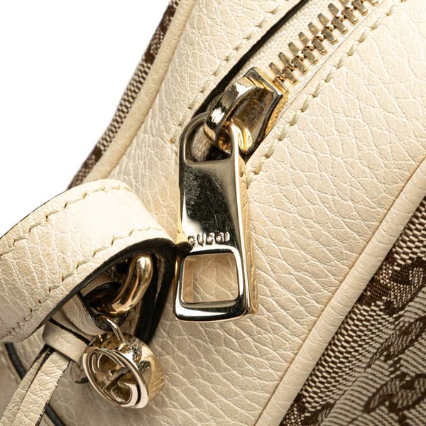 Pre-owned Gucci GG Canvas Bree Crossbody Brown