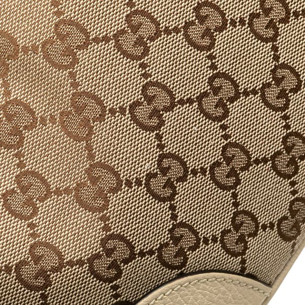 Pre-owned Gucci GG Canvas Bree Crossbody Brown