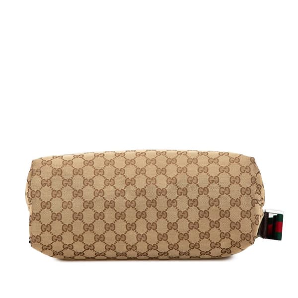 Pre-owned Gucci GG Canvas Web Crossbody Brown