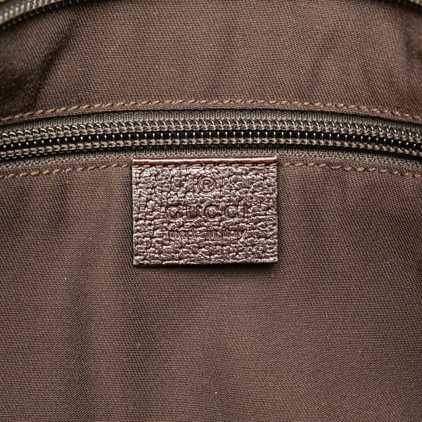 Pre-owned Gucci GG Canvas Web Crossbody Brown