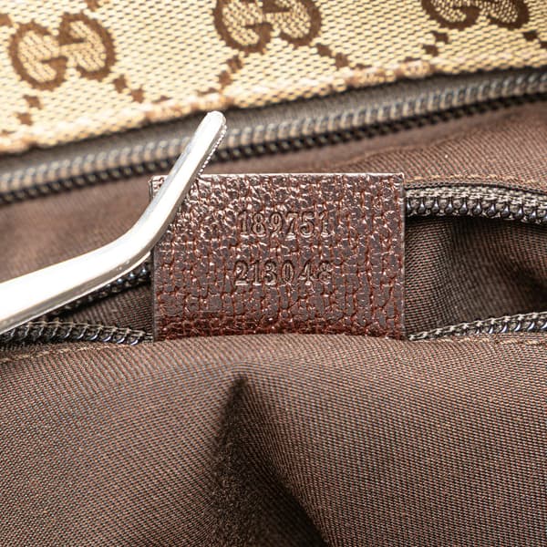 Pre-owned Gucci GG Canvas Web Crossbody Brown