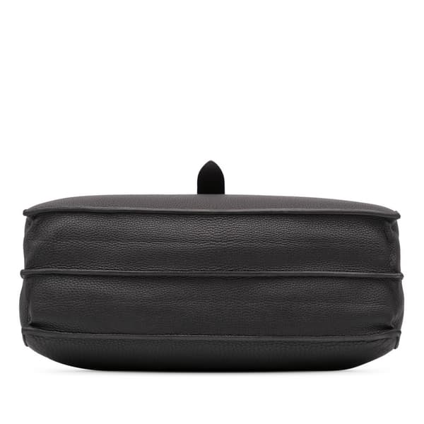 Pre-owned Hermès Togo Sac A Depeches 38 Black