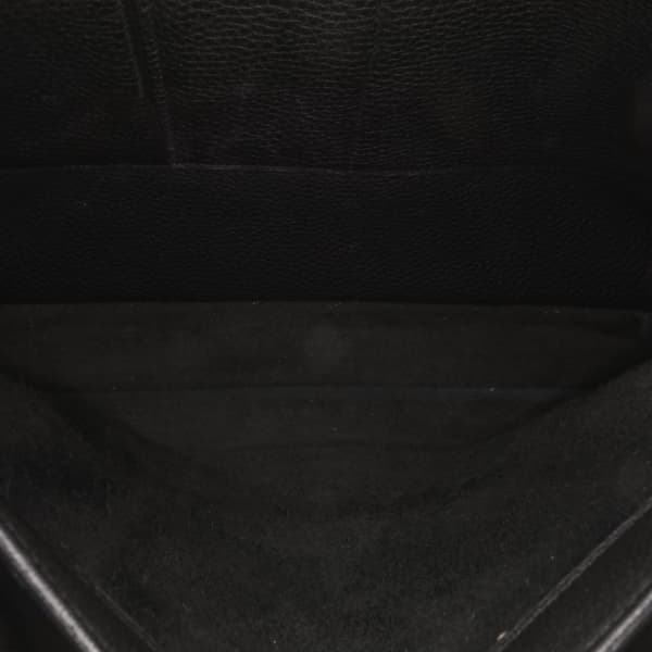 Pre-owned Hermès Togo Sac A Depeches 38 Black