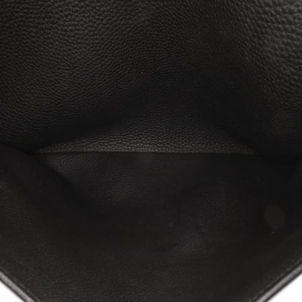 Pre-owned Hermès Togo Sac A Depeches 38 Black