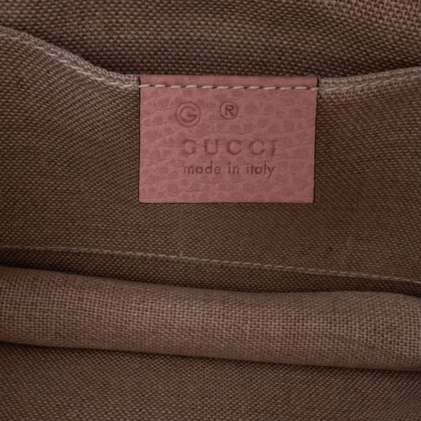 Pre-owned Gucci Small Dollar Calfskin Interlocking G Crossbody Pink