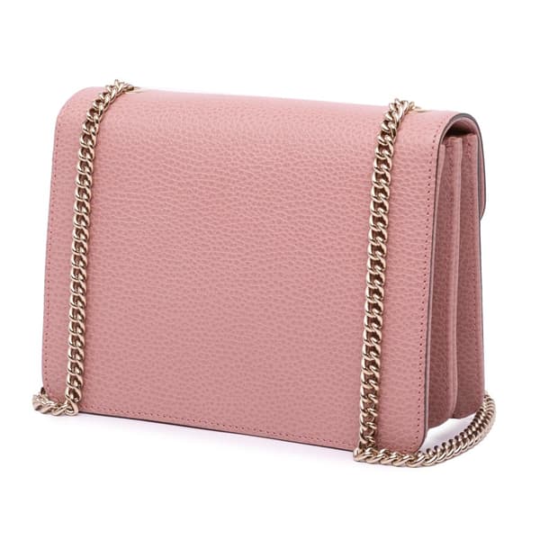 Pre-owned Gucci Small Dollar Calfskin Interlocking G Crossbody Pink