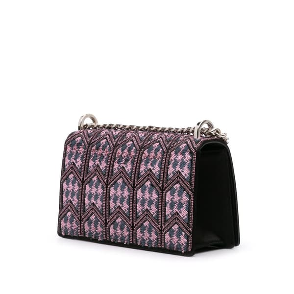 Pre-owned Dior Small Sequin Embroidered Diorama Crossbody Pink