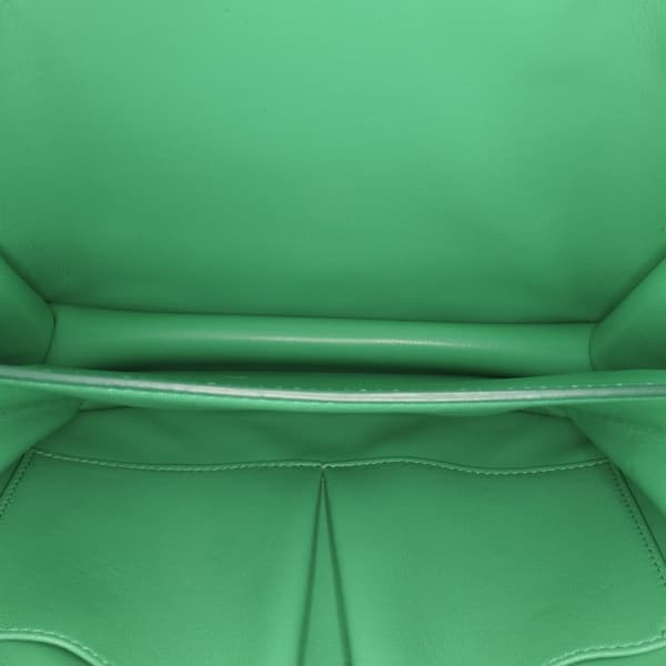 Pre-owned Celine Medium Calfskin Classic Box Green