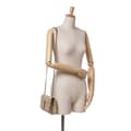 Miniatyrbild 10 av 10: Pre-owned Saint Laurent Small Croc Embossed Nubuck Monogram Kate Crossbody Brown