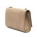 Miniatyrbild 2 av 10: Pre-owned Saint Laurent Small Croc Embossed Nubuck Monogram Kate Crossbody Brown