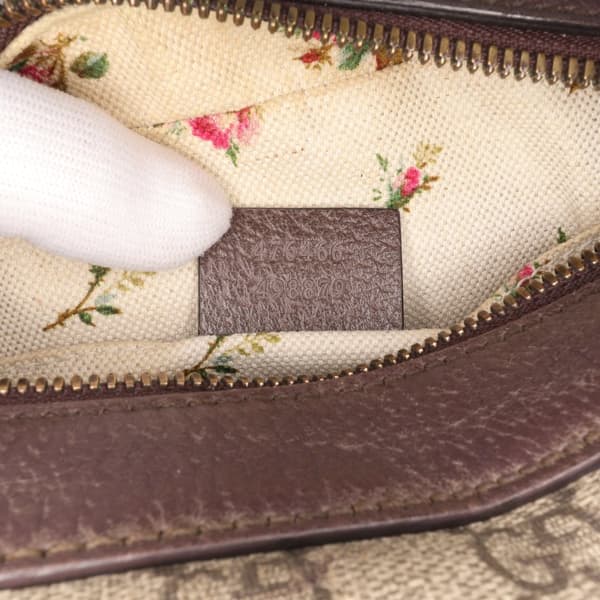 Pre-owned Gucci GG Supreme Web Neo Vintage Crossbody Brown