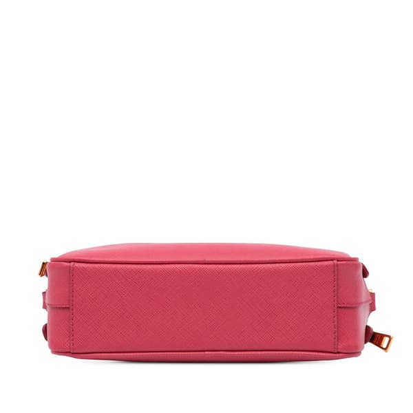 Pre-owned Prada Mini Saffiano Camera Bag Pink