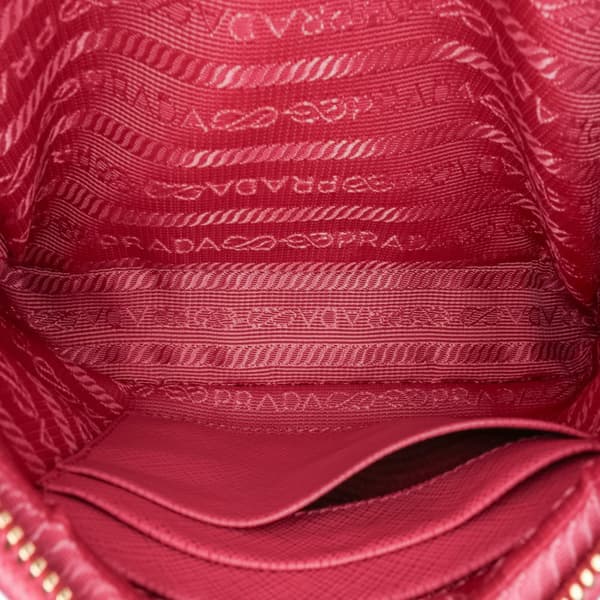 Pre-owned Prada Mini Saffiano Camera Bag Pink