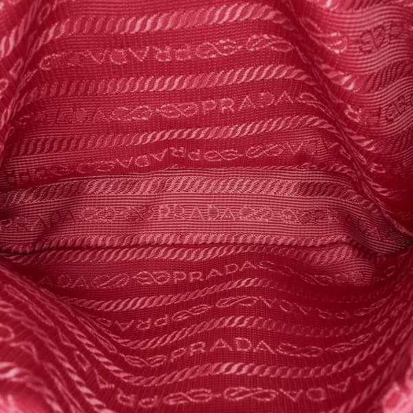 Pre-owned Prada Mini Saffiano Camera Bag Pink