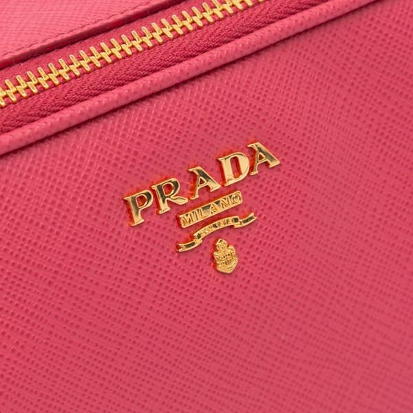 Pre-owned Prada Mini Saffiano Camera Bag Pink