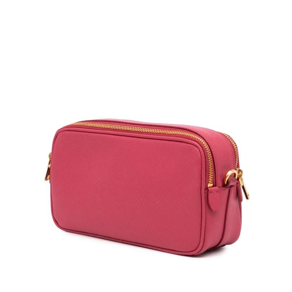 Pre-owned Prada Mini Saffiano Camera Bag Pink