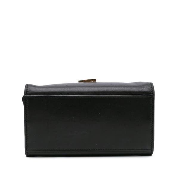 Pre-owned Saint Laurent Toy Leather Monogram Cabas Black