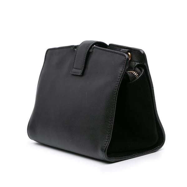 Pre-owned Saint Laurent Toy Leather Monogram Cabas Black
