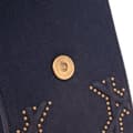Miniatyrbild 9 av 10: Pre-owned Dior Studded Denim Vertical Diorama Crossbody Gray