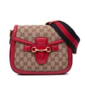 Pikkukuva 1 / 10: Pre-owned Gucci Medium GG Canvas Lady Web Crossbody Brown