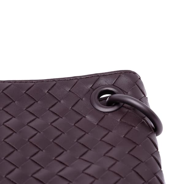 Pre-owned Bottega Veneta Nappa Intrecciato Crossbody Brown