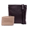 Miniatyrbild 9 av 9: Pre-owned Bottega Veneta Nappa Intrecciato Crossbody Brown