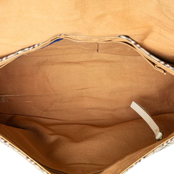Pre-owned Burberry Nova Check Canvas Crossbody Brown